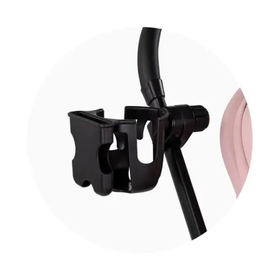 Slika Univerzalni 2-u-1 držač za telefon/čašu/bočicu za dječja kolica – Black Chipolino 