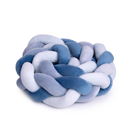 Slika Ogradica za krevetić pletenica 200 cm - Blue Amek 