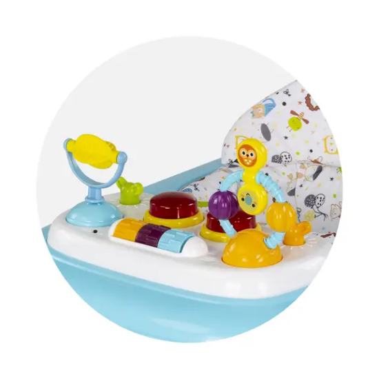 Slika Dječja hodalica s glazbom Baby Steps Blue Chipolino 