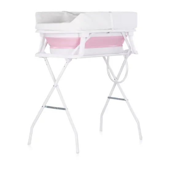 Slika Kadica sa stalkom i podlogom za presvlačenje Sonata Pink Chipolino