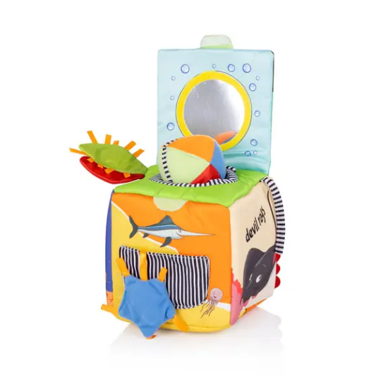 Slika Edukativna tekstilna kocka – sortiranje oblika Chipolino 