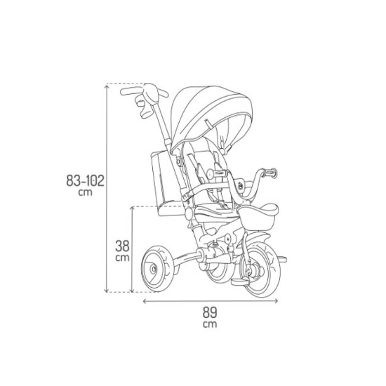 Slika IVI tricikl, beige MoMi 