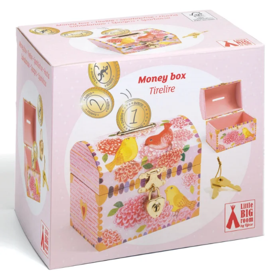 Slika Dječja drvena kasica - Ptice