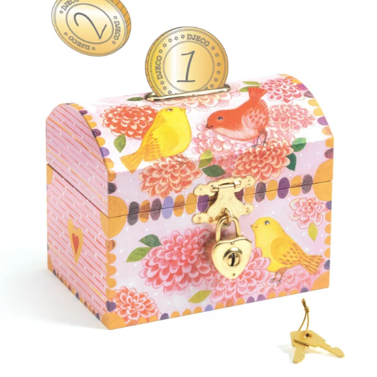 Slika Dječja drvena kasica - Ptice