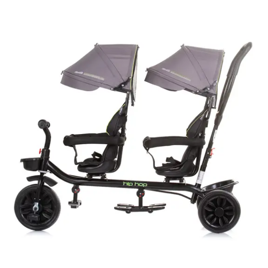 Slika Tricikl za blizance Hip Hop Graphite Chipolino 
