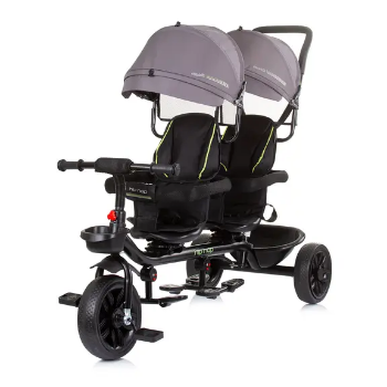 Slika Tricikl za blizance Hip Hop Graphite Chipolino 