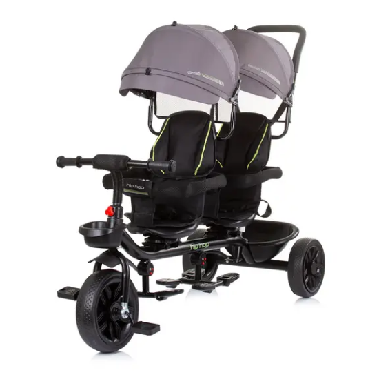 Slika Tricikl za blizance Hip Hop Graphite Chipolino 