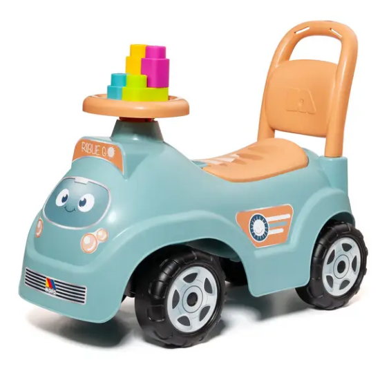 Slika Guralica 2u1 Riblie Go Blue + 10 kockica - Molto