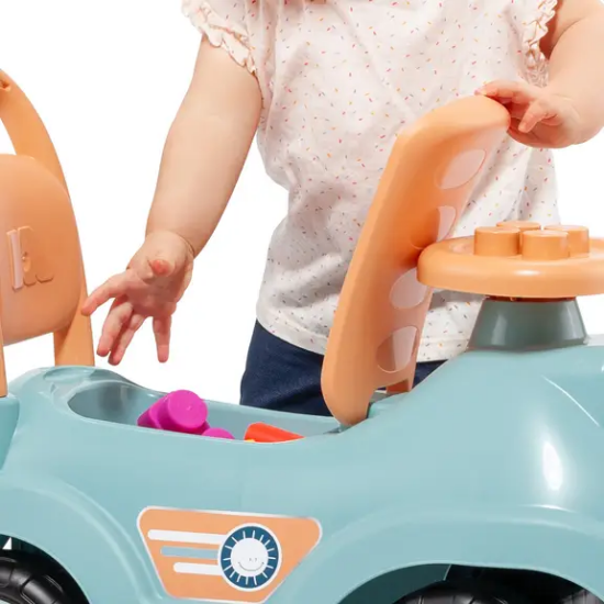 Slika Guralica 2u1 Riblie Go Blue + 10 kockica - Molto