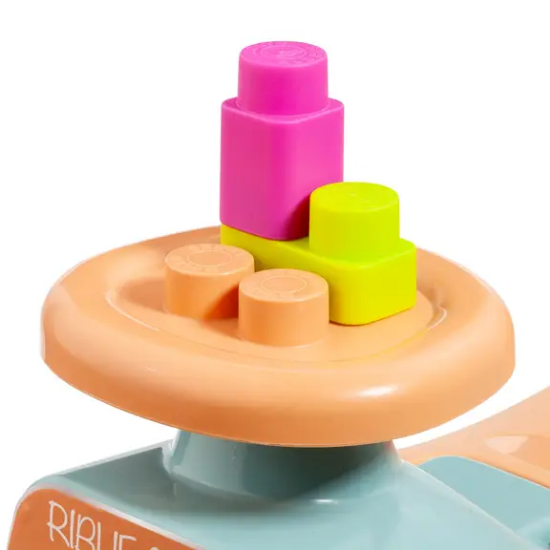 Slika Guralica 2u1 Riblie Go Blue + 10 kockica - Molto