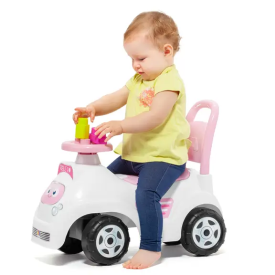 Slika Guralica 2u1 Riblie Go Pink + 10 kockica - Molto