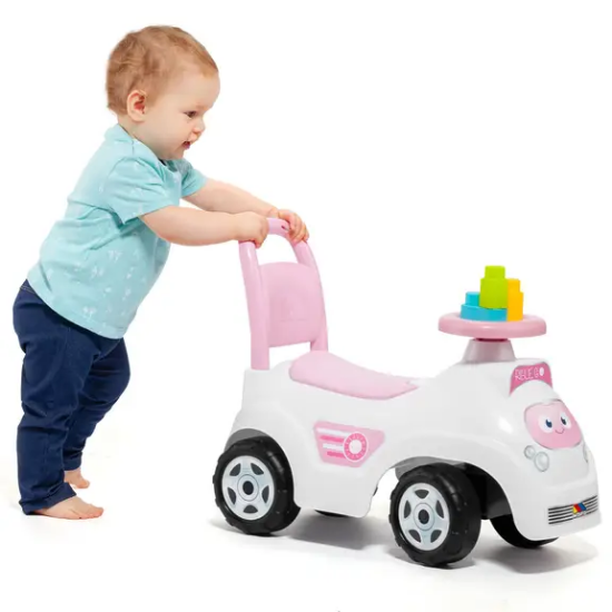 Slika Guralica 2u1 Riblie Go Pink + 10 kockica - Molto