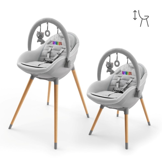 Slika Hranilica Fini UP 3u1, Grey Kinderkraft 