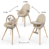 Slika Kinderkraft Hranilica Fini UP 3u1, Beige