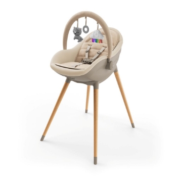 Slika Kinderkraft Hranilica Fini UP 3u1, Beige