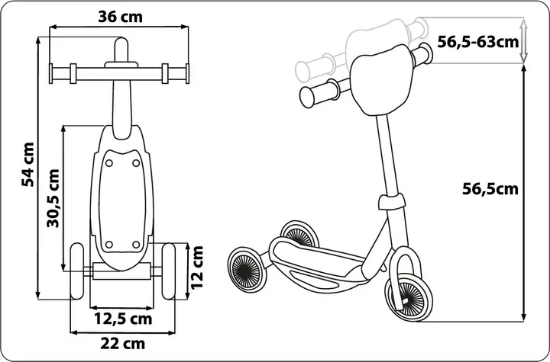 Slika Stitch Baby dječji romobil 3 kotača