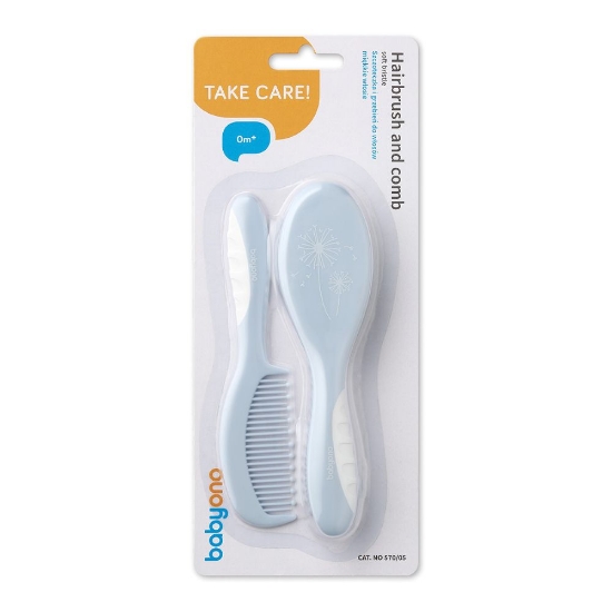Slika Četka i češalj za kosu-soft, plava BabyOno 
