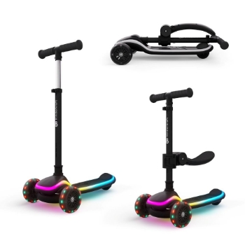 Slika Romobil RAKET UP, Black Kinderkraft 