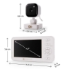 Slika NITEEYE TRAVEL bežični baby monitor sa stalkom za kameru, White Kinderkraft 
