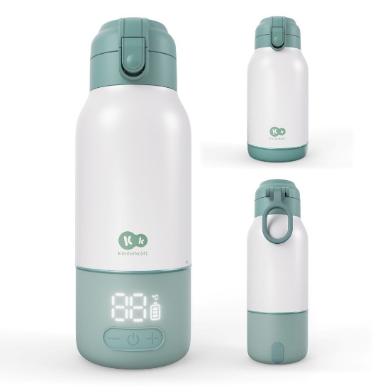 Slika GAJA prijenosni grijač - bočica/termosica s baterijom 500 ml, Green Kinderkraft 