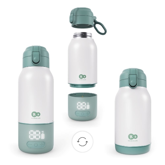 Slika GAJA prijenosni grijač - bočica/termosica s baterijom 500 ml, Green Kinderkraft 