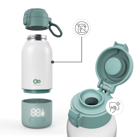 Slika GAJA prijenosni grijač - bočica/termosica s baterijom 500 ml, Green Kinderkraft 