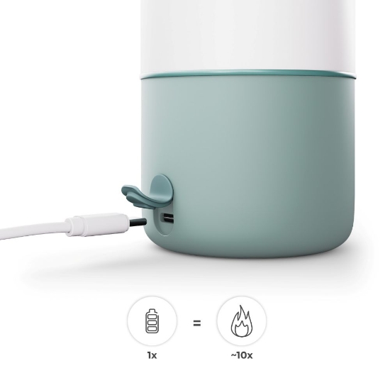 Slika GAJA prijenosni grijač - bočica/termosica s baterijom 500 ml, Green Kinderkraft 