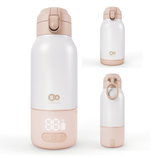 Slika GAJA prijenosni grijač - bočica/termosica s baterijom 500 ml, Beige Kinderkraft 