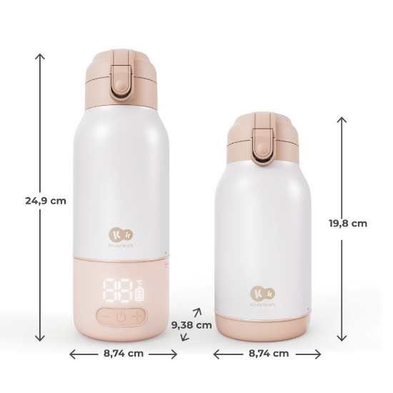 Slika GAJA prijenosni grijač - bočica/termosica s baterijom 500 ml, Beige Kinderkraft 
