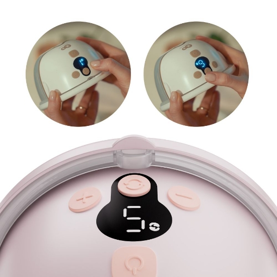 Slika Električna izdajalica MAMAFLOW, hands free, Pink Kinderkraft 