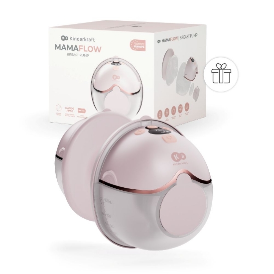 Slika Električna izdajalica MAMAFLOW, hands free, Pink Kinderkraft 