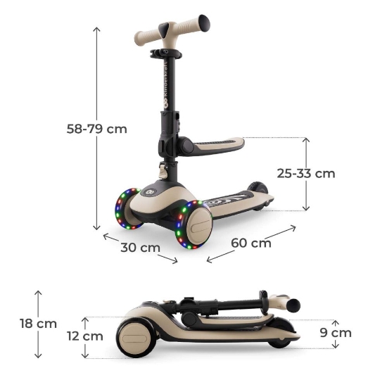 Slika Romobil HALLEY 2, Stone white Kinderkraft 