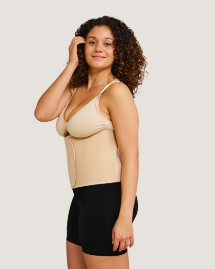 Slika Steznik za trbuh od organskog pamuka na čičak - prirodni, L/XL (stari 181) Carriwell