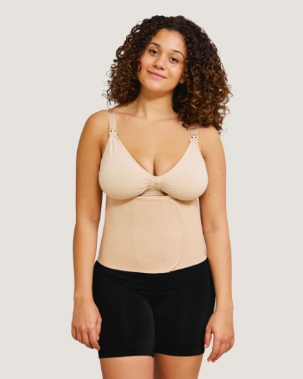 Slika Steznik za trbuh od organskog pamuka na čičak - prirodni, L/XL (stari 181) Carriwell