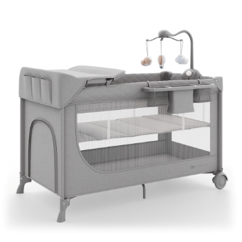 Slika Putni krevetić LEODY UP, Grey s dodacima Kinderkraft 