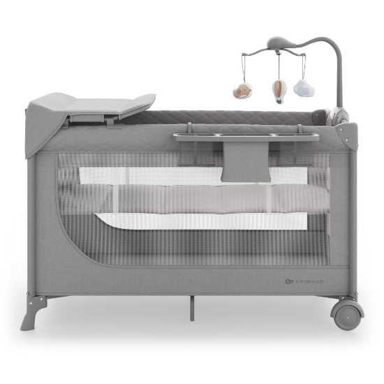 Slika Putni krevetić LEODY UP, Grey s dodacima Kinderkraft 