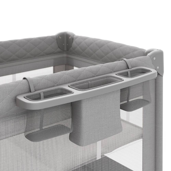 Slika Putni krevetić LEODY UP, Grey s dodacima Kinderkraft 