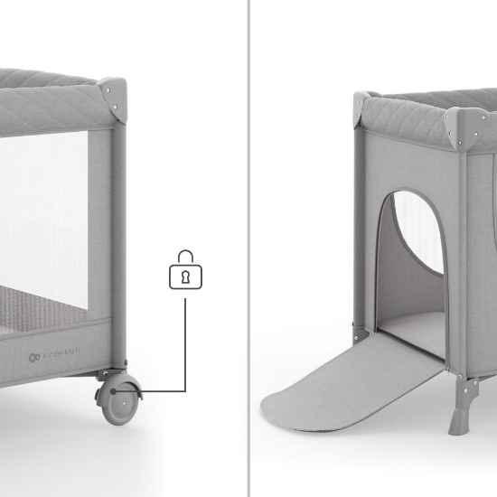 Slika Putni krevetić LEODY UP, Grey Kinderkraft 