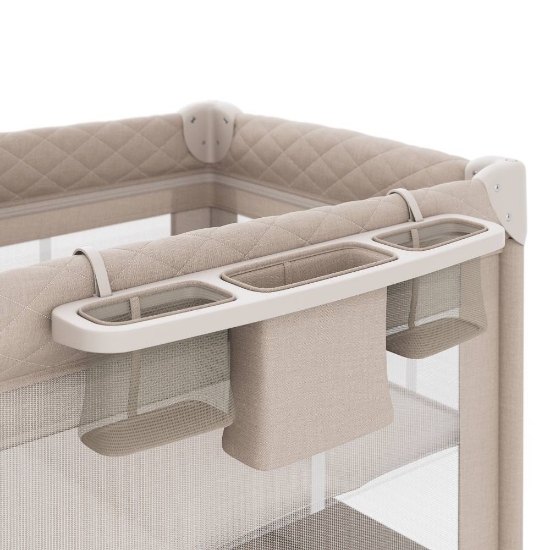 Slika Putni krevetić LEODY UP, Beige s dodacima Kinderkraft 