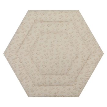 Slika Podloga Jersey za vrtić Prag/Atena Hexagon, Dog beige Fillikid 