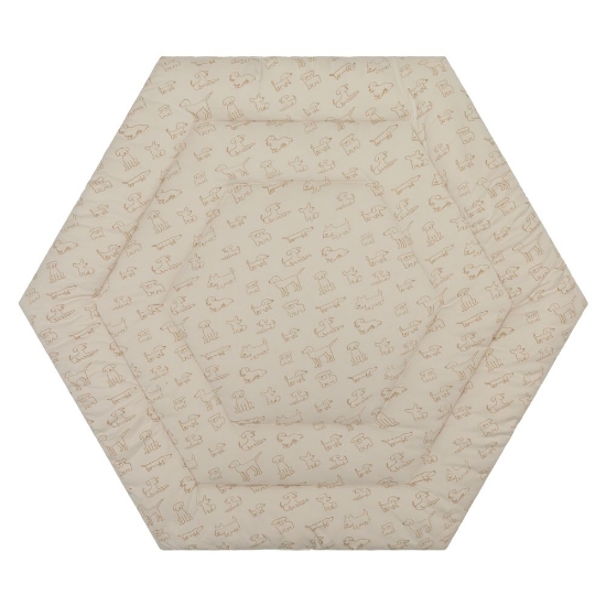 Slika Podloga Jersey za vrtić Prag/Atena Hexagon, Dog beige Fillikid 