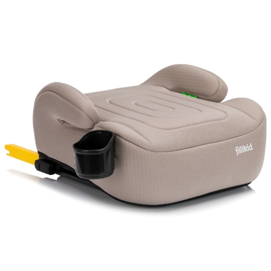 Slika Booster/sjedalo za auto Flip deluxe (125-150 cm) s podesivim Isofix priključkom i držačem za čašu, Nature Fillikid 