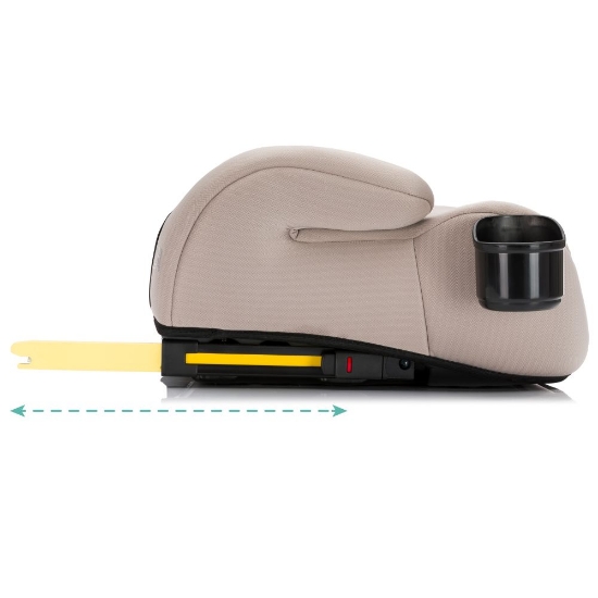 Slika Booster/sjedalo za auto Flip deluxe (125-150 cm) s podesivim Isofix priključkom i držačem za čašu, Nature Fillikid 