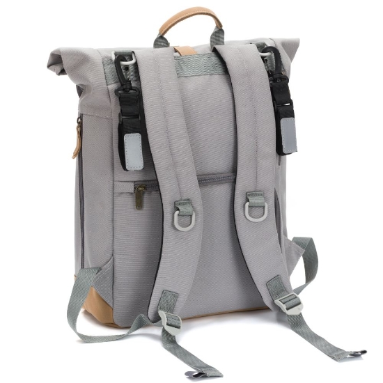 Slika Torba/ruksak za mamu Rolltop Berlin, stone grey Fillikid 
