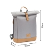 Slika Torba/ruksak za mamu Rolltop Berlin, stone grey Fillikid 