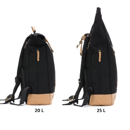 Slika Torba/ruksak za mamu Rolltop Berlin, crni Fillikid 