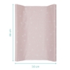 Slika Podloga za previjanje mekana 50x66x8,5 cm, Dandelion Pink Fillikid 