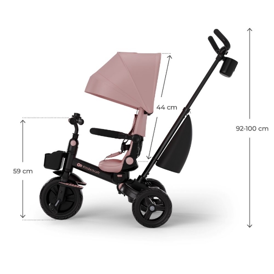Slika Tricikl AVEO Plus 2, Pink Kinderkraft 