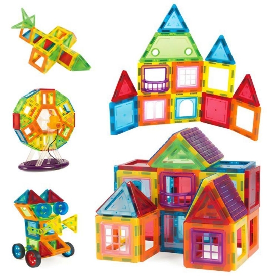 Slika Magnetni set blokovi Kuća i Auto - 106 dijelova