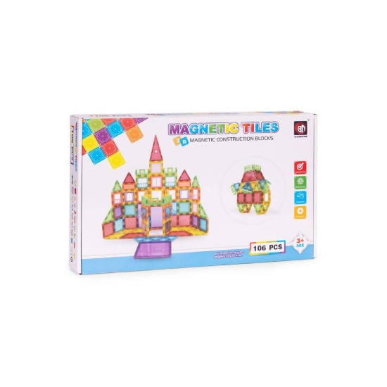 Slika Magnetni set blokovi Kuća i Auto - 106 dijelova